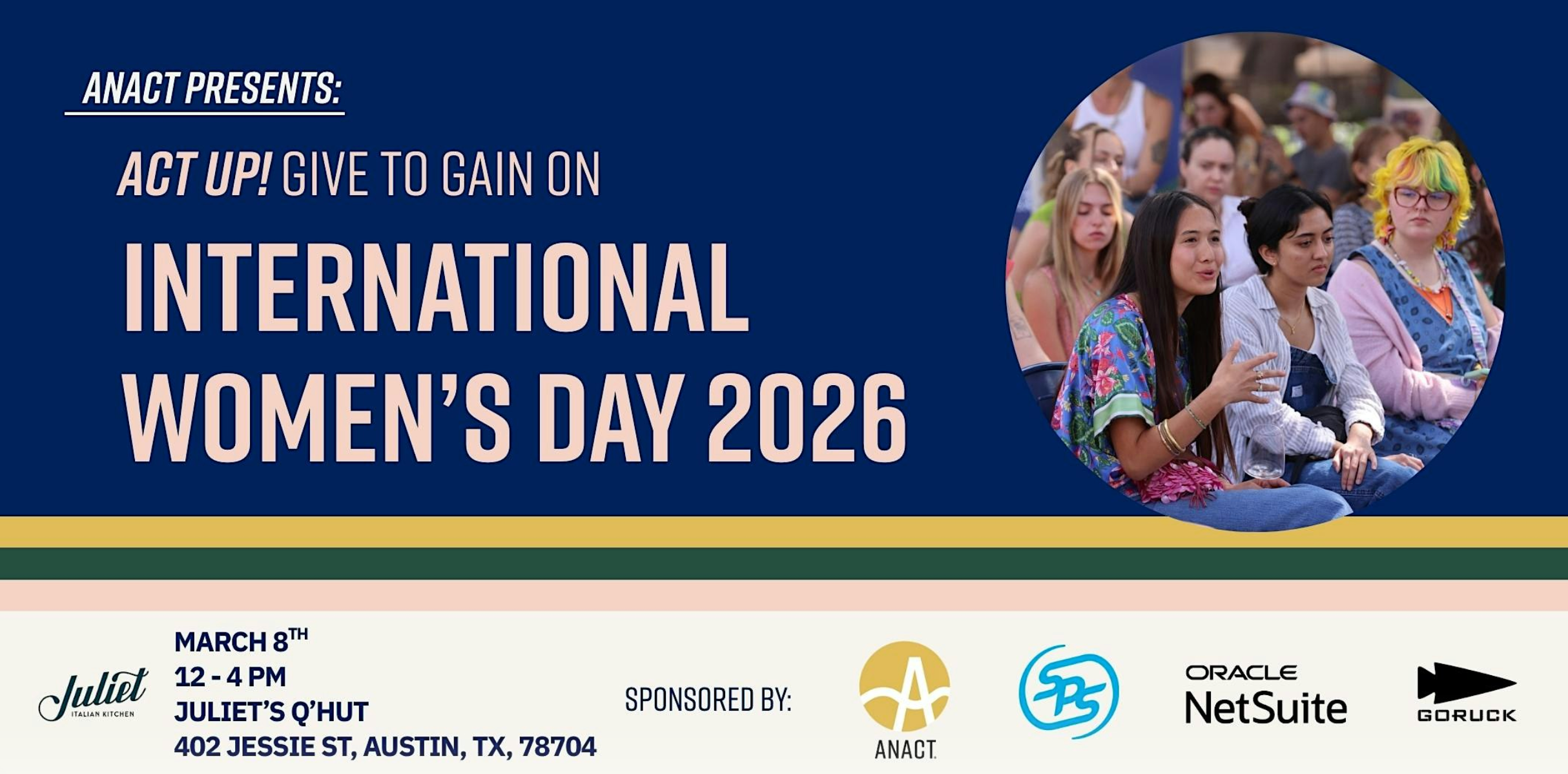 Anact's 3rd International Women’s Day - Give to Gain