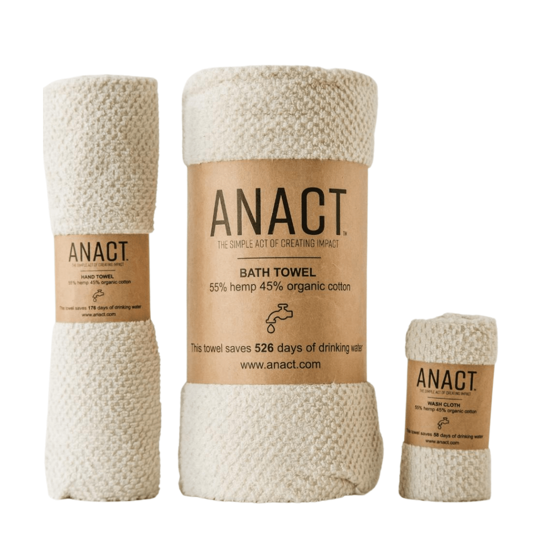 Organic Cotton Towels, 3 Pack, Live Sustainable