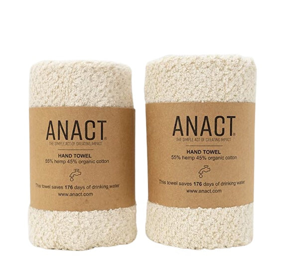 Anact Hemp Hand Towel 2 Pack